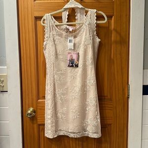 Betsey Johnson lace dress and slip